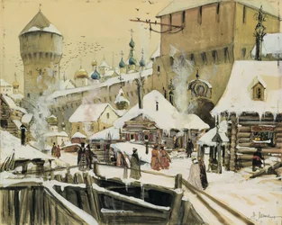Aux murs du Kremlin de Moscou au XVIIe siècle